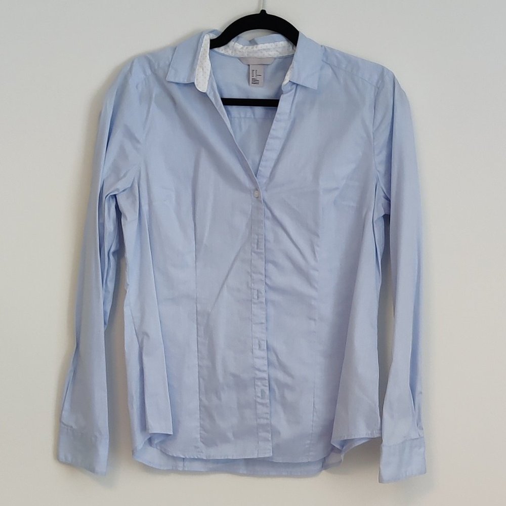 Light Blue Work Blouse